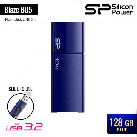 Silicon Power Blaze B05 Flashdisk USB3.2 128GB Blue
