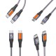 DAUSEN Kabel Data & Charger USB-C ke USB-C - Nylon Braided