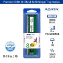 ADATA DDR4 3200MHz U-DIMM RAM PC Desktop Single Tray - 8GB Hijau