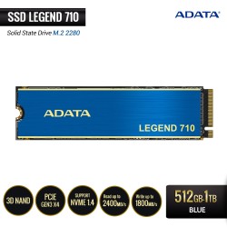 ADATA LEGEND 710 SSD PCIe Gen3x4 M.2 2280 - 512GB/1TB